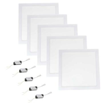 Imagem de Kit 5 Painel Plafon Embutir Quadrado Led 24w Bivolt 30x30 Cm - Tsa, 11