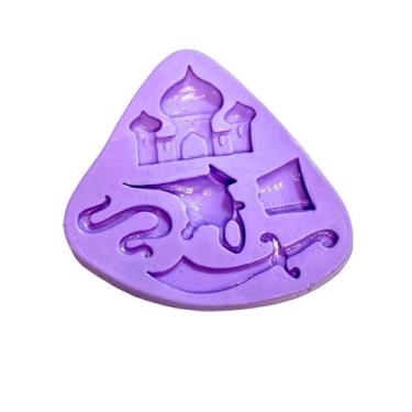 Imagem de F1431 molde de silicone aladim jasmine confeitaria biscuit - confeitar