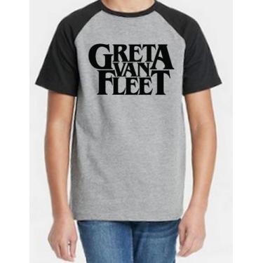 Imagem de Camiseta Infantil Greta Van Fleet - Alternativo Basico, Cinza / 14