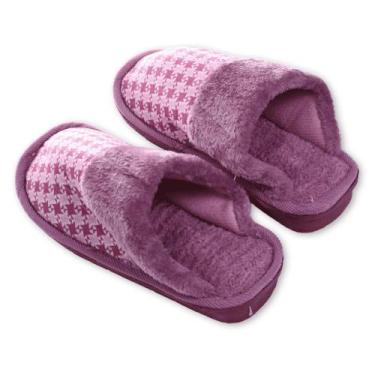 Imagem de Pantufa inverno  Peluciado Solado Antiderrapante - Majestic, Roxa 270