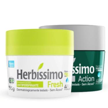 Imagem de Kit 2 Desodorante Action e Fresh Herbíssimo 55G - Dana - Dana Cosmétic