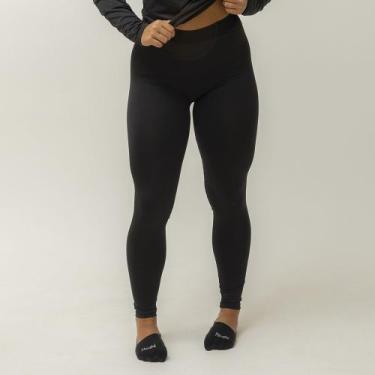 Imagem de Calça Térmica Feminina Segunda Pele Esportiva Compressão Com Proteção 