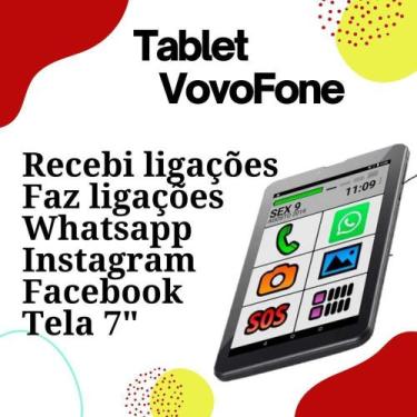 Imagem de Tablet vovôfone 3g 32gb faz ligação botão sos dual zap zap - MULTILASE