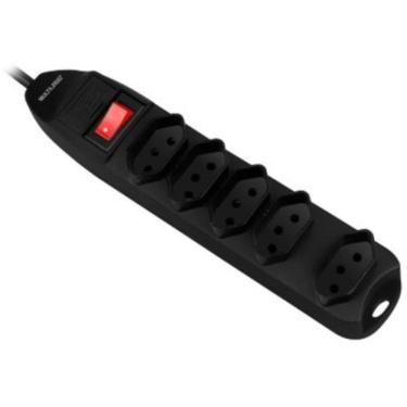Imagem de Filtro De Linha 5 Tomadas Preto Multilaser - WI297