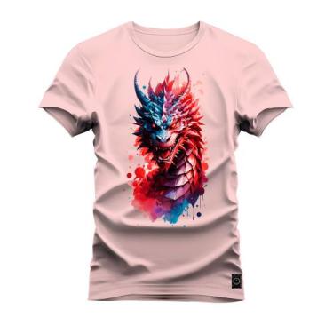 Imagem de Camiseta Dragon Furia Plus Size Forma Grande Confortável Estampa Digit
