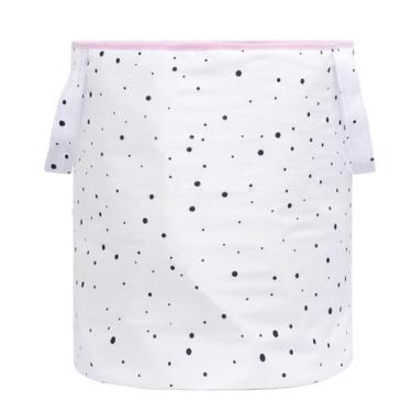 Imagem de Cesto Organizador Para Brinquedos Micro Percal - Bebê & Enxoval, Poá P