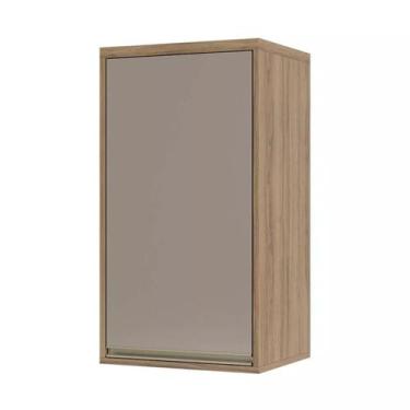 Imagem de Armário Aéreo 40 cm 1 Porta de abrir 1 Prateleira Mel Luciane Móveis, 
