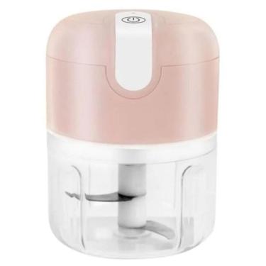 Imagem de Mini Moedor Processador Elétrico Alimentos Alho Sem Fio Usb