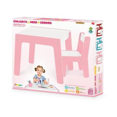 Imagem de Conjunto De Mesa + Cadeira Infantil  Rosa 990