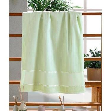 Imagem de Toalha de Lavabo Para Bordar Bella - Döhler - Dohler, 7448 VERDE