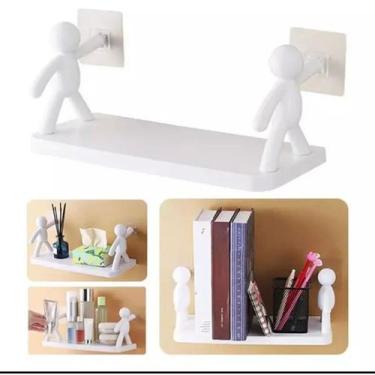 Imagem de Kit 2 Suportes Com Adesivo Decoração Para Sala Cozinha Banheiro Pratel
