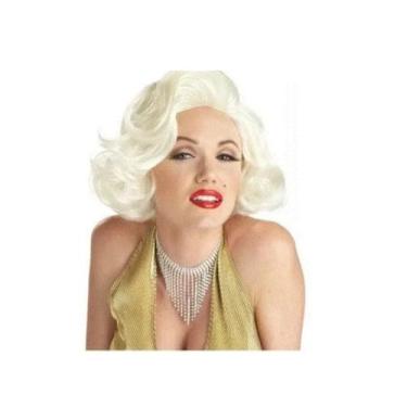 Imagem de Fantasia Peruca Marilyn Monroe Cosplay Festas Eventos - CM Presentes e