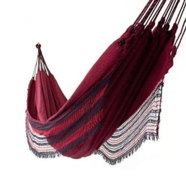 Imagem de rede de dormir simples apartamento pequena - redespotiguar, Vinho mesc