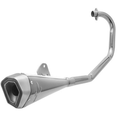 Imagem de Escapamento Pro Tork Serie S Fan E Cg Start 160 2015 À 2023 Curva Crom