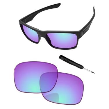 Imagem de PapaViva Lentes de substituição e chave de fenda para óculos de sol Oakley TwoFace OO9189, Golfe magenta, TwoFace