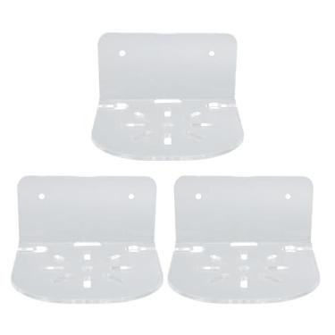 Imagem de Acrílico Camera Wall Mount Holder, Prateleira Transparente Flutuante para Câmera de Segurança, Baby Monitor Com Parafusos e Fita Adesiva, Organizar e Decorar Quartos, Banheiros,