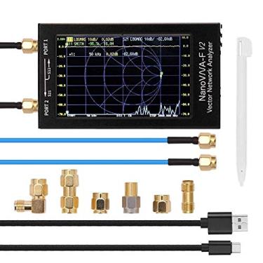 Imagem de TecMad Nanovna-F V2 Analisador de Rede Vetorial de 4,3" 50Khz-3Ghz com 5000Mah, Caixa de Alumínio com Tela Sensível Ao Toque Nanovna V2 Analisador de Antena Ondas Curtas Hf Vhf Uhf Swr-Medição de Parâ