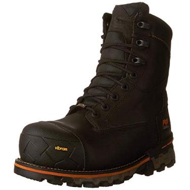 Imagem de Bota industrial masculina Timberland PRO Boondock 20,32 cm Composite Toe Resistente a perfuração Impermeável, Preto, 7