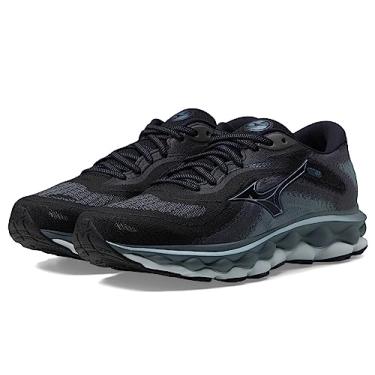 Imagem de Mizuno Tênis de corrida feminino Wave Sky 7, Preto-glacial Ridge, 38