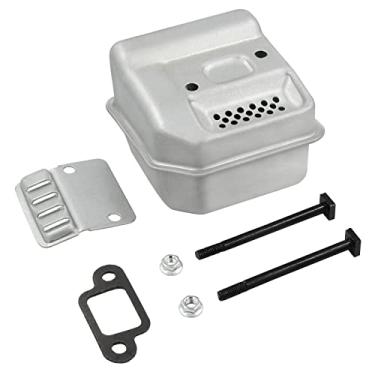 Imagem de Wanotine Exhaust Muffler Kit 1130 140 0600 for Stihl 017 018 MS170 MS180 MS170C MS180C Chainsaws 1130 145 2900 (Includes Muffler Gasket, Cover, Bolts, Nuts)