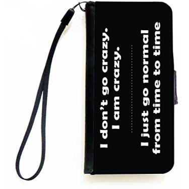 Imagem de Rikki Knight Capa carteira flip I Don't Go Crazy com aba magnética para Apple iPhone 5c