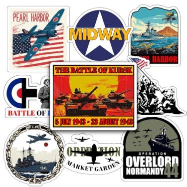 Imagem de 1step2dream - Adesivos de História da Segunda Guerra Mundial - 50 Peças - À Prova D'água - Cloreto de Polivinilo - Histórico - Irregulares - Perfeitos para Entusiastas, Professores e Estudantes