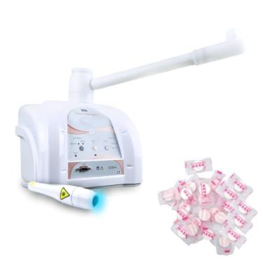 Imagem de Dermosteam Aparelho de Vapor de Ozônio com LED Azul 450nm 220V + Máscara Facial Desidratada