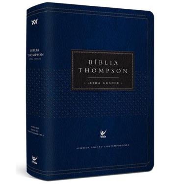 Imagem de Bíblia Thompson de Estudo  AEC  Letra Grande C/ Índice  C - Editora Vi