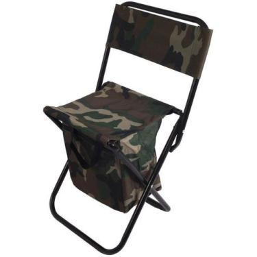 Imagem de Cadeira Banqueta De Pesca Camping Com Porta Objetos Encosto - Gici Adv