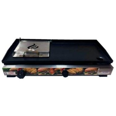 Imagem de Chapa Sanduicheira Com Prensa Industrial 2 Queimadores - JL Colombo