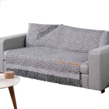 Imagem de Manta Para Sofá Xale e Cama 2,10m X 1,35m Tecido Jacquard - Valle Enxo