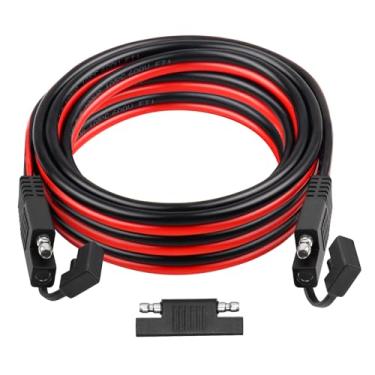 Imagem de XRDS -RF Cabo de extensão SAE 15FT–SAE para SAE Heavy Duty 10AWG fio de cobre estanhado com conectores de terminal de cabo de bateria SAE para aplicações automotivas, RV, marítimas e solares.