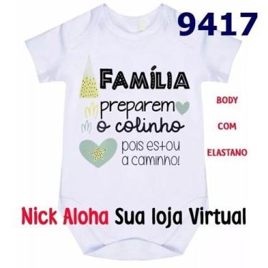 Imagem de Body bebê família preparem o colinho anunciar gravidez cód 9417 - loja
