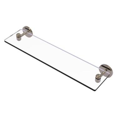 Imagem de Prateleira de vidro Allied Brass TA-1/22 Tango Collection de 55 cm com bordas chanfradas, estanho antigo