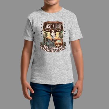 Imagem de Camisetas Infatil Básica Masculina Moda De Country confortável Manga C