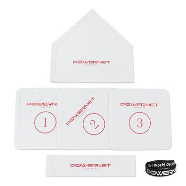 Imagem de PowerNet Conjunto de base de 5 peças para beisebol, softbol e kickball, bases de borracha flexíveis antiderrapantes resistentes ao clima para jogos de jardim