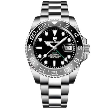 Imagem de CADISEN Pagani Design 1662 Gmt Relógio Mecânico Automático Masculino Aço Inoxidável De Vidro Safira Diver Sports 40Mm Data 100M À Prova