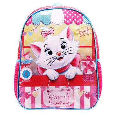 Imagem de Mochila Infantil Gata Marie Gatinha Disney Costas Tam G - Xeryus