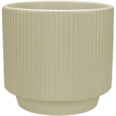 Imagem de VASO CACHEPÔ DECORATIVO PLANTA HOME&CO CERÂMICA 12x13x13cm BEGE