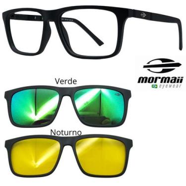 Imagem de Armação de Grau Mormaii Swap 4 6112 A14 com 2 Clipons VN, A14