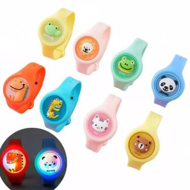 Imagem de Pulseira Relógio Repelente Com Proteção Citronela Anti Mosquito Bebes,