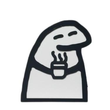 Imagem de Enfeite de Prateleira Boneco Palito Flork "Café" - Espaço 3D