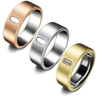 Imagem de Pacote com 3 capas compatíveis com Oura Ring Gen 4/Oura Ring Gen 3 Horizon/Heritage, Surport Charging com capa, protetor de TPU antiarranhões para homens e mulheres (tamanho 6, prata + ouro + ouro