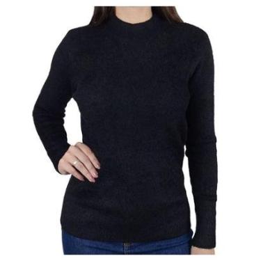 Imagem de Blusa Feminina Facinelli By Mooncity Lã Preta - 651232-Feminino