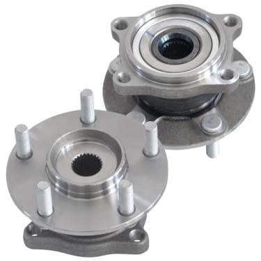 Imagem de BRTEC 512291 Pacote com 2 unidades AWD traseira esquerda/direita cubo de roda e conjunto de rolamento para Mitsubishi Endeavor 2004-2011 5 terminais não ABS par