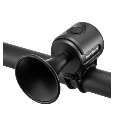 Imagem de Buzina Bike Eletronica Premium Mini Corneta Preta Rockbross