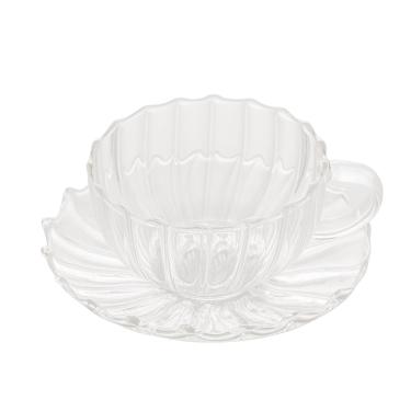 Imagem de Xícara Para Café E Chá Com Pires Dupla Parede De Vidro 250Ml