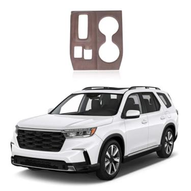 Imagem de HIRUFAIT Acabamento da tampa do painel de câmbio de marchas para Honda Pilot 2023 2024 2025 acessórios, consoles centrais automotivos ABS capa de painel suporte de copo protetor antiarranhões, 1 peça