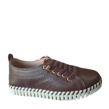 Imagem de Tênis Feminino Casual Couro 25 Bottero - Marrom/Café