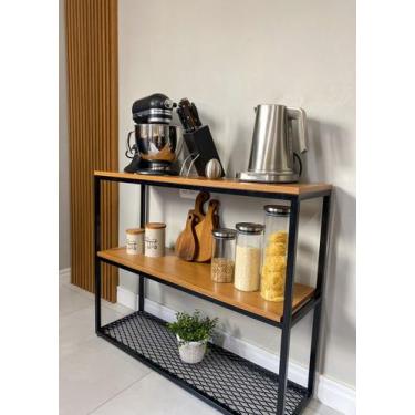 Imagem de Aparador Versatile 100 cm Estilo Industrial - Casa Quentinha, MDF Verd